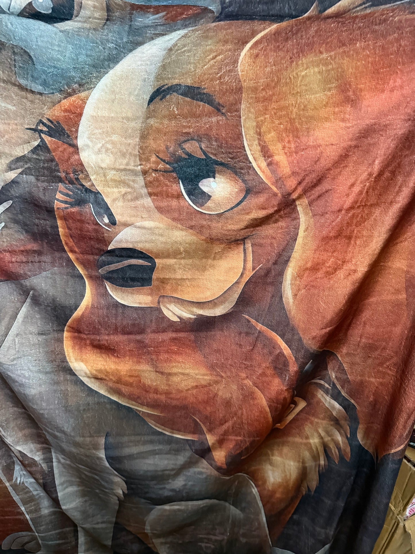 Lady and Tramp Blanket (About 6’ by 4’)