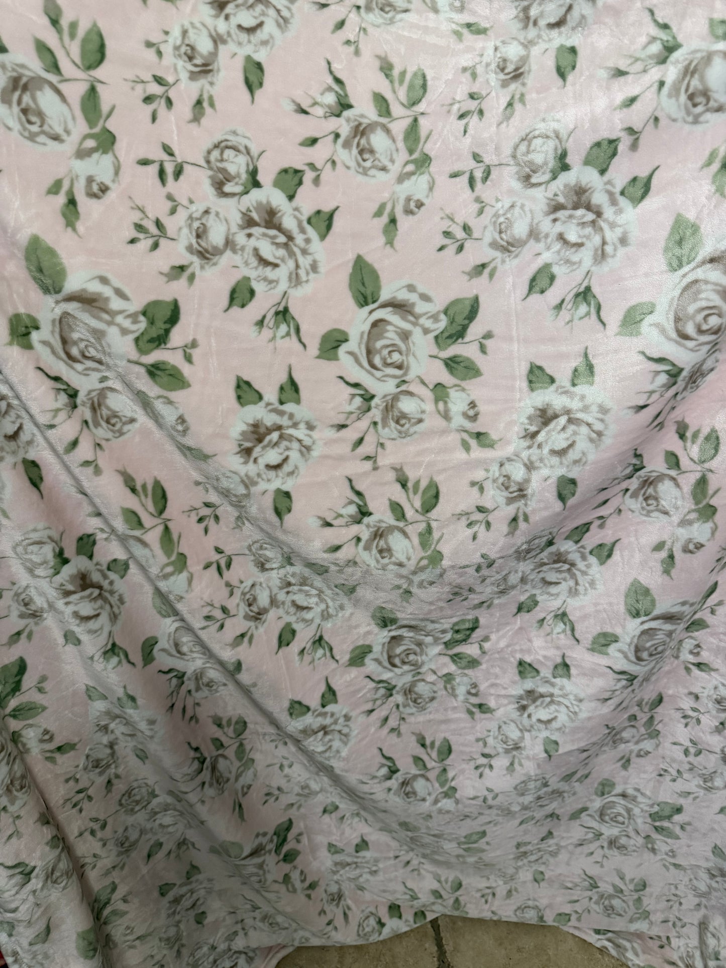 Floral Blanket ( About 7’ by 5’)