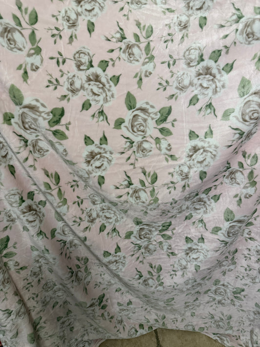 Floral Blanket ( About 7’ by 5’)