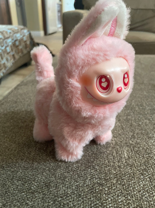 Pink Talking Walking Labubu